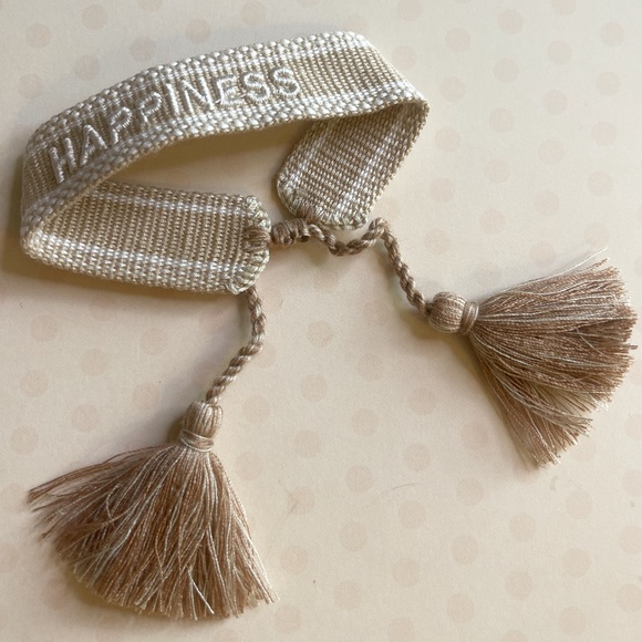 Happiness Bohemia Embroidery letter tassel
Bracelet handmade Adjustable Rope - Picture 5 of 6